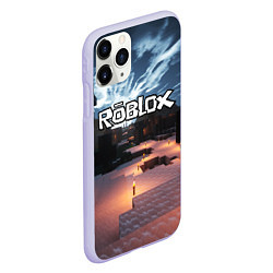 Чехол iPhone 11 Pro матовый ROBLOX, цвет: 3D-светло-сиреневый — фото 2