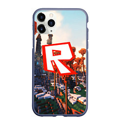 Чехол iPhone 11 Pro матовый ROBLOX GAME, цвет: 3D-серый