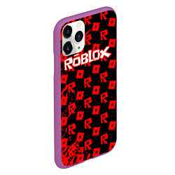 Чехол iPhone 11 Pro матовый ROBLOX, цвет: 3D-фиолетовый — фото 2