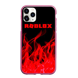 Чехол iPhone 11 Pro матовый ROBLOX, цвет: 3D-малиновый