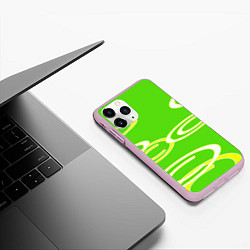 Чехол iPhone 11 Pro матовый Текстура, цвет: 3D-розовый — фото 2
