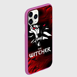 Чехол iPhone 11 Pro матовый THE WITCHER, цвет: 3D-фиолетовый — фото 2