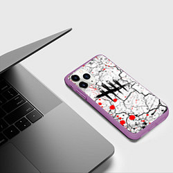 Чехол iPhone 11 Pro матовый DEAD BY DAYLIGHT, цвет: 3D-фиолетовый — фото 2
