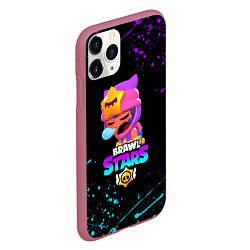 Чехол iPhone 11 Pro матовый BRAWL STARS SANDY, цвет: 3D-малиновый — фото 2