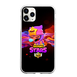 Чехол iPhone 11 Pro матовый BRAWL STARS SANDY, цвет: 3D-белый