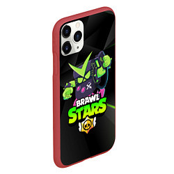 Чехол iPhone 11 Pro матовый BRAWL STARS VIRUS 8-BIT, цвет: 3D-красный — фото 2