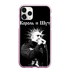 Чехол iPhone 11 Pro матовый Король и Шут Анархия спина, цвет: 3D-розовый