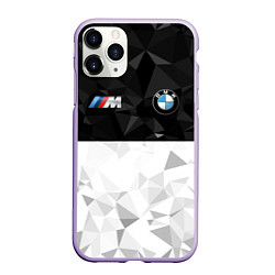 Чехол iPhone 11 Pro матовый BMW M SPORT, цвет: 3D-светло-сиреневый