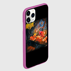 Чехол iPhone 11 Pro матовый Ария, цвет: 3D-фиолетовый — фото 2