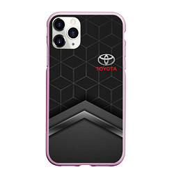 Чехол iPhone 11 Pro матовый TOYOTA, цвет: 3D-розовый