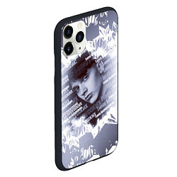 Чехол iPhone 11 Pro матовый Тима Белорусских чб, цвет: 3D-черный — фото 2