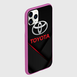 Чехол iPhone 11 Pro матовый TOYOTA, цвет: 3D-фиолетовый — фото 2