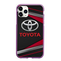 Чехол iPhone 11 Pro матовый TOYOTA, цвет: 3D-фиолетовый