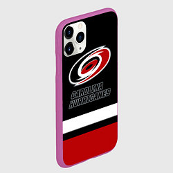 Чехол iPhone 11 Pro матовый Каролина Харрикейнз, цвет: 3D-фиолетовый — фото 2