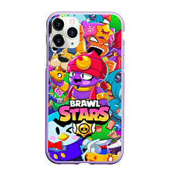 Чехол iPhone 11 Pro матовый BRAWL STARS GENE