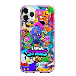 Чехол iPhone 11 Pro матовый BRAWL STARS TARA, цвет: 3D-розовый