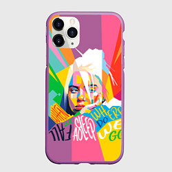 Чехол iPhone 11 Pro матовый BILLIE EILISH, цвет: 3D-фиолетовый