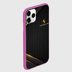 Чехол iPhone 11 Pro матовый PORSCHE, цвет: 3D-фиолетовый — фото 2