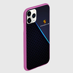 Чехол iPhone 11 Pro матовый PORSCHE, цвет: 3D-фиолетовый — фото 2