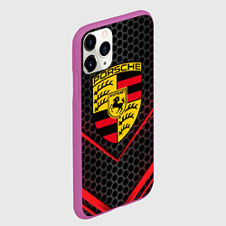 Чехол iPhone 11 Pro матовый PORSCHE, цвет: 3D-фиолетовый — фото 2