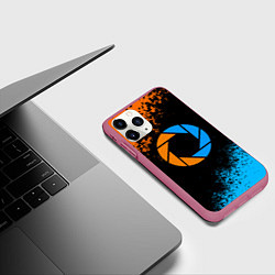 Чехол iPhone 11 Pro матовый PORTAL, цвет: 3D-малиновый — фото 2