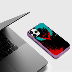 Чехол iPhone 11 Pro матовый DMC, цвет: 3D-фиолетовый — фото 2
