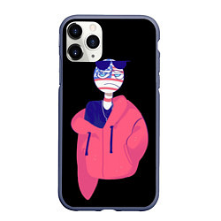 Чехол iPhone 11 Pro матовый СountryHumans, цвет: 3D-серый