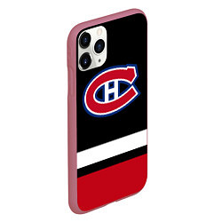 Чехол iPhone 11 Pro матовый Монреаль Канадиенс, цвет: 3D-малиновый — фото 2