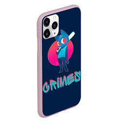 Чехол iPhone 11 Pro матовый Crimes time, цвет: 3D-розовый — фото 2