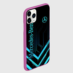 Чехол iPhone 11 Pro матовый Mercedes-Benz, цвет: 3D-фиолетовый — фото 2