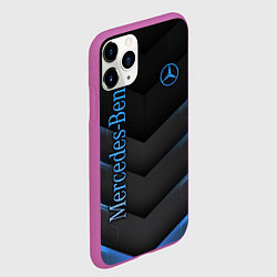 Чехол iPhone 11 Pro матовый Mercedes-Benz, цвет: 3D-фиолетовый — фото 2