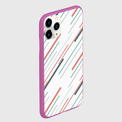 Чехол iPhone 11 Pro матовый Геометрический стиль, цвет: 3D-фиолетовый — фото 2