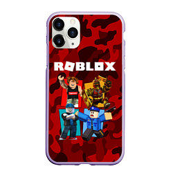 Чехол iPhone 11 Pro матовый ROBLOX, цвет: 3D-светло-сиреневый