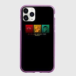 Чехол iPhone 11 Pro матовый Do you like hurting people ?, цвет: 3D-фиолетовый