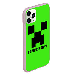 Чехол iPhone 11 Pro матовый MINECRAFT, цвет: 3D-розовый — фото 2