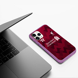 Чехол iPhone 11 Pro матовый Liverpool, цвет: 3D-фиолетовый — фото 2