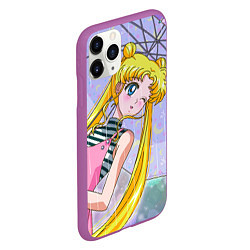 Чехол iPhone 11 Pro матовый Sailor Moon, цвет: 3D-фиолетовый — фото 2