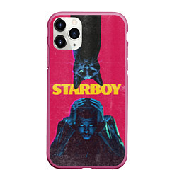 Чехол iPhone 11 Pro матовый STARBOY, цвет: 3D-малиновый