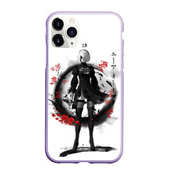 Чехол iPhone 11 Pro матовый 2B Ink Sakura dawn, цвет: 3D-светло-сиреневый