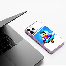 Чехол iPhone 11 Pro матовый Brawl stars MRP, цвет: 3D-сиреневый — фото 2