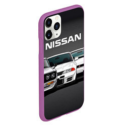 Чехол iPhone 11 Pro матовый NISSAN, цвет: 3D-фиолетовый — фото 2