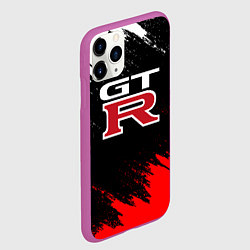 Чехол iPhone 11 Pro матовый NISSAN GTR, цвет: 3D-фиолетовый — фото 2