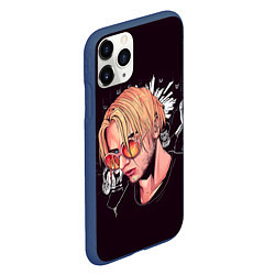 Чехол iPhone 11 Pro матовый Pyrokinesis, цвет: 3D-тёмно-синий — фото 2