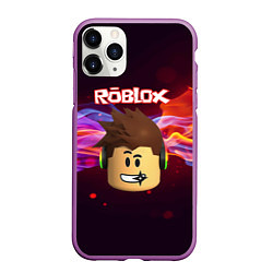 Чехол iPhone 11 Pro матовый ROBLOX, цвет: 3D-фиолетовый