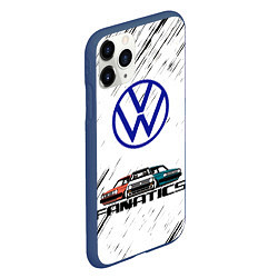 Чехол iPhone 11 Pro матовый Volkswagen, цвет: 3D-тёмно-синий — фото 2