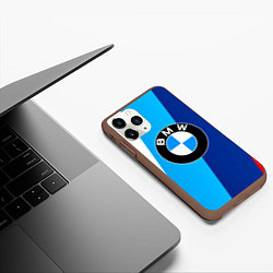 Чехол iPhone 11 Pro матовый BMW, цвет: 3D-коричневый — фото 2