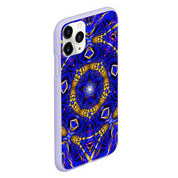 Чехол iPhone 11 Pro матовый GEOMETRY PSY, цвет: 3D-светло-сиреневый — фото 2