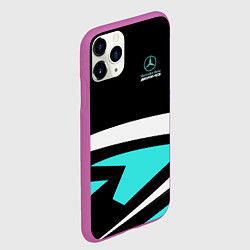 Чехол iPhone 11 Pro матовый Mercedes-AMG, цвет: 3D-фиолетовый — фото 2