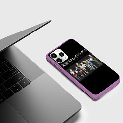 Чехол iPhone 11 Pro матовый Bungou Stray Dogs, цвет: 3D-фиолетовый — фото 2