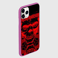 Чехол iPhone 11 Pro матовый Iron Maiden, цвет: 3D-фиолетовый — фото 2